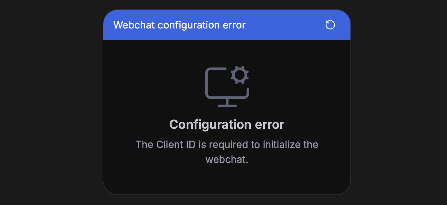 Missing client ID
